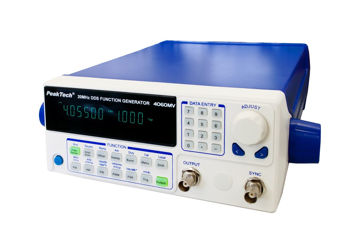 DDS funkciju ģenerators, 10 µHz–20 MHz, P 4060 MV