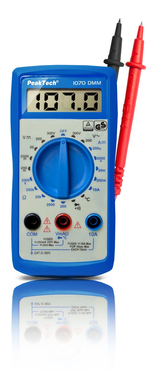 Digitāls multimetrs, 300 V AC/DC, LCD 2000 vienības, P 1070