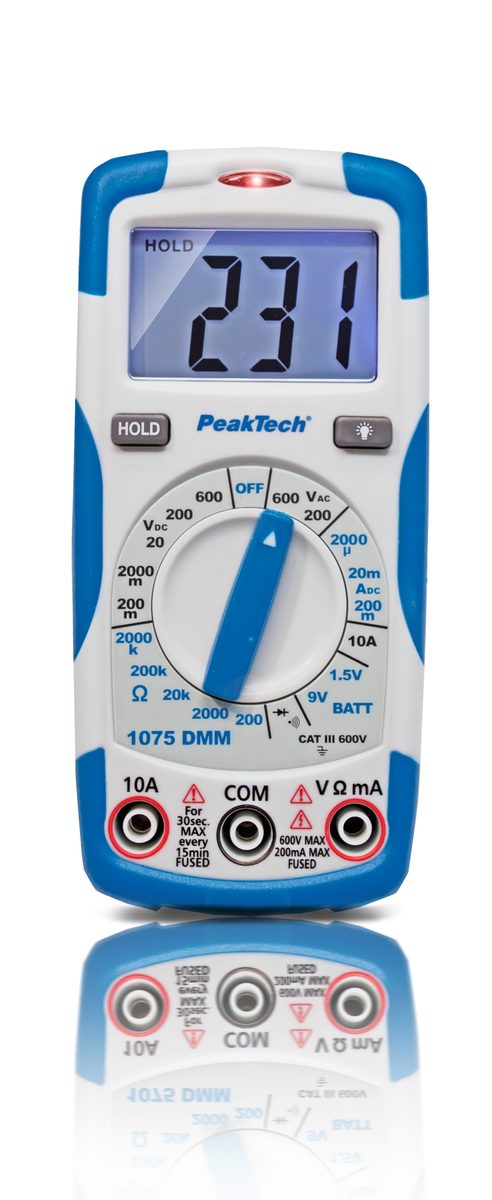 Digitāls multimetrs, 600 V AC/DC, 2000 vienību indikācija, P 1075