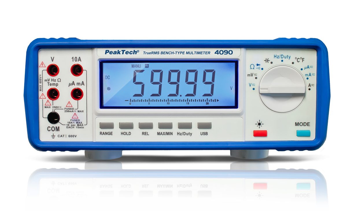 Grafiskais galda multimetrs, 22 000 rādījumu, USB, P 4090