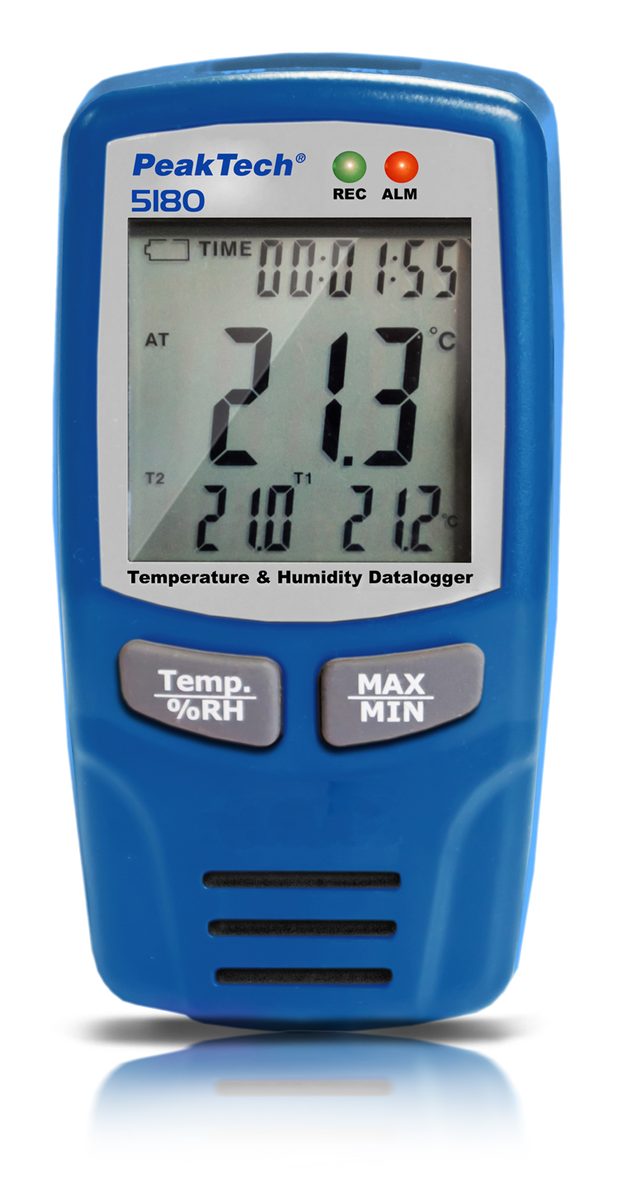 USB data logger, type K, air temperature / humidity, P 5180