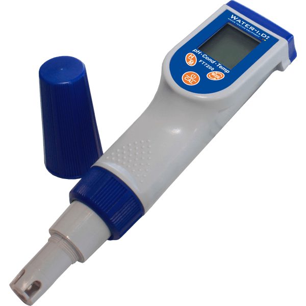 Elektroniskais pH, ORP, EC, TDS, sāļuma un temperatūras mērītājs, FT7200