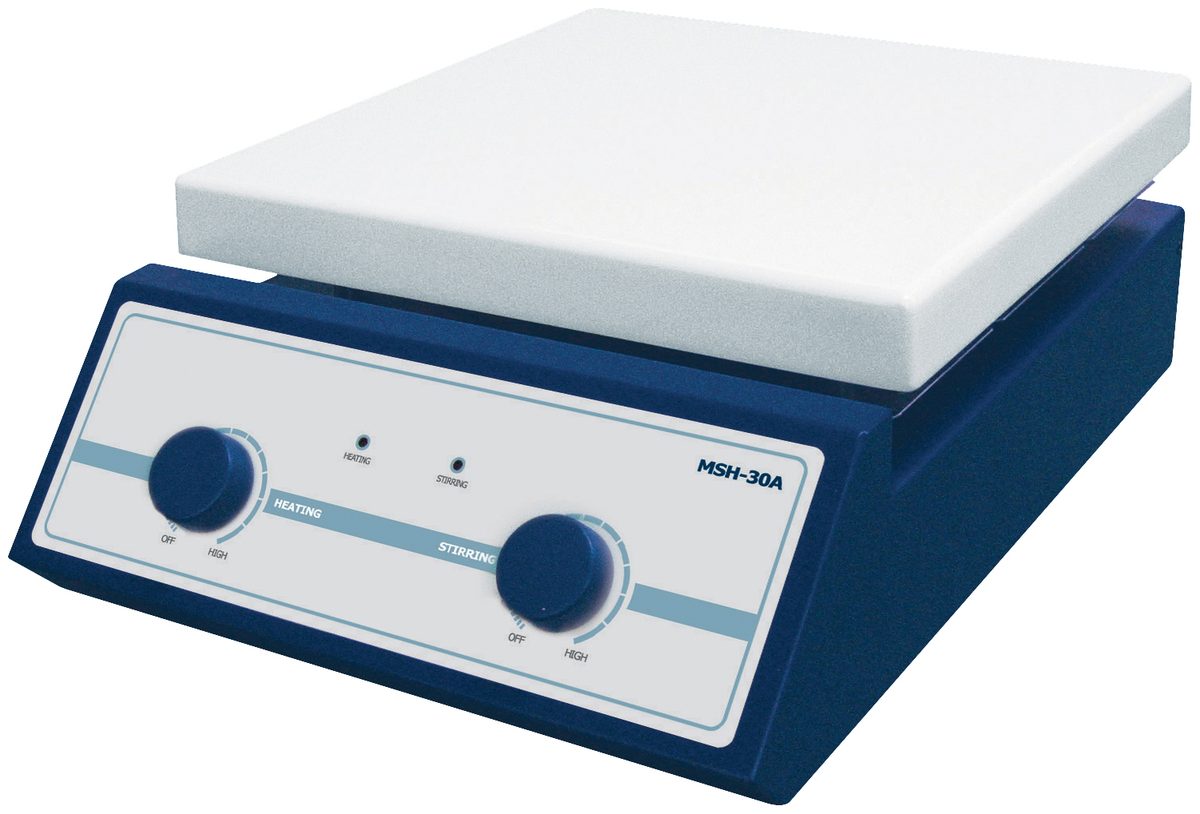 MSH-A Magnetic Stirrer with hot plate, analogue, 70 °C to 380 °C, up to 1500 rpm