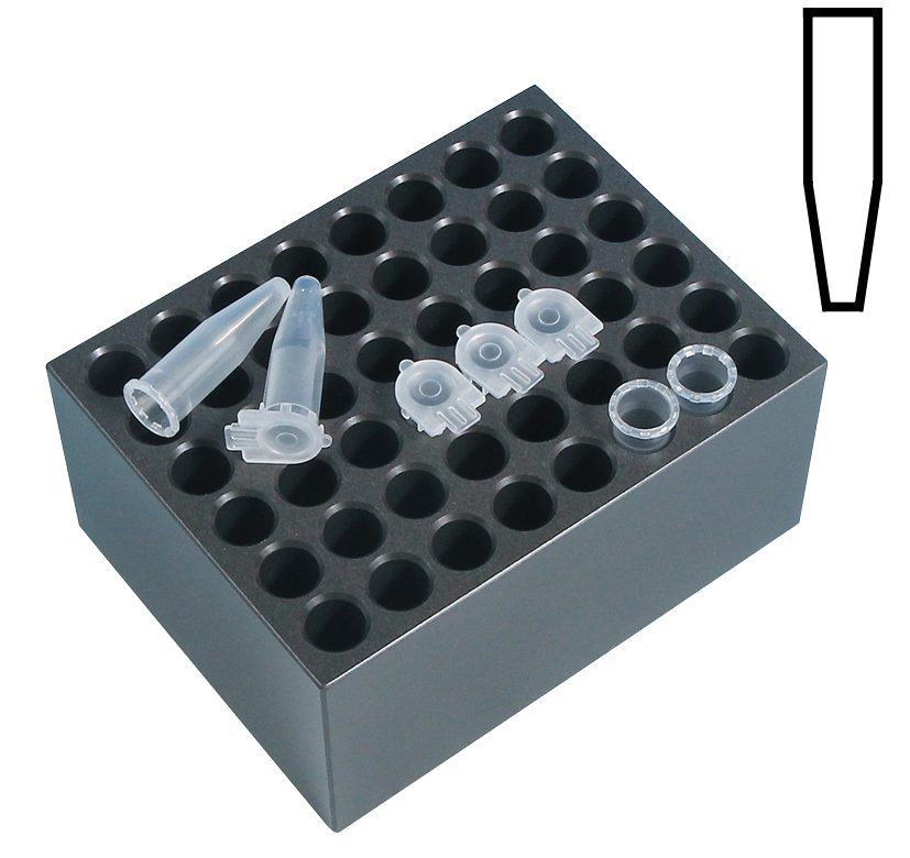 Dry bath (incubator) blocks, extraction tool and tongs